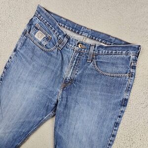 Cinch Jeans 34x30 Blue Medium Wash Straight Leg 100% Cotton MB98034 002